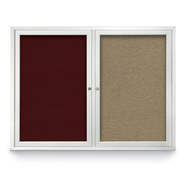 Corkboard, Buff/Bronze, 72" x 48"